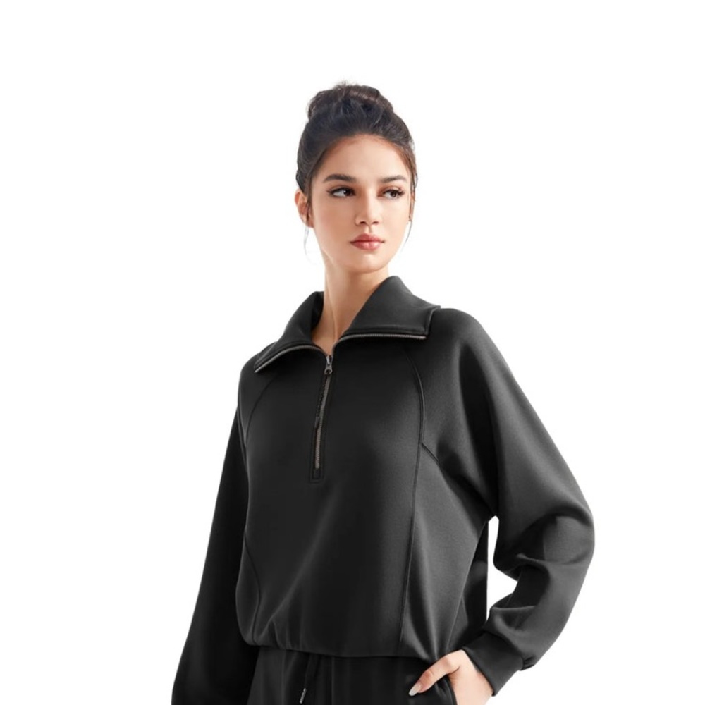 Suuksess Black Half-Zip Sweatshirt